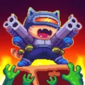貓槍手:射擊超級殭屍(Cat Gunner: Super Zombie Shoot)可愛貓貓橫版街機小遊戲
